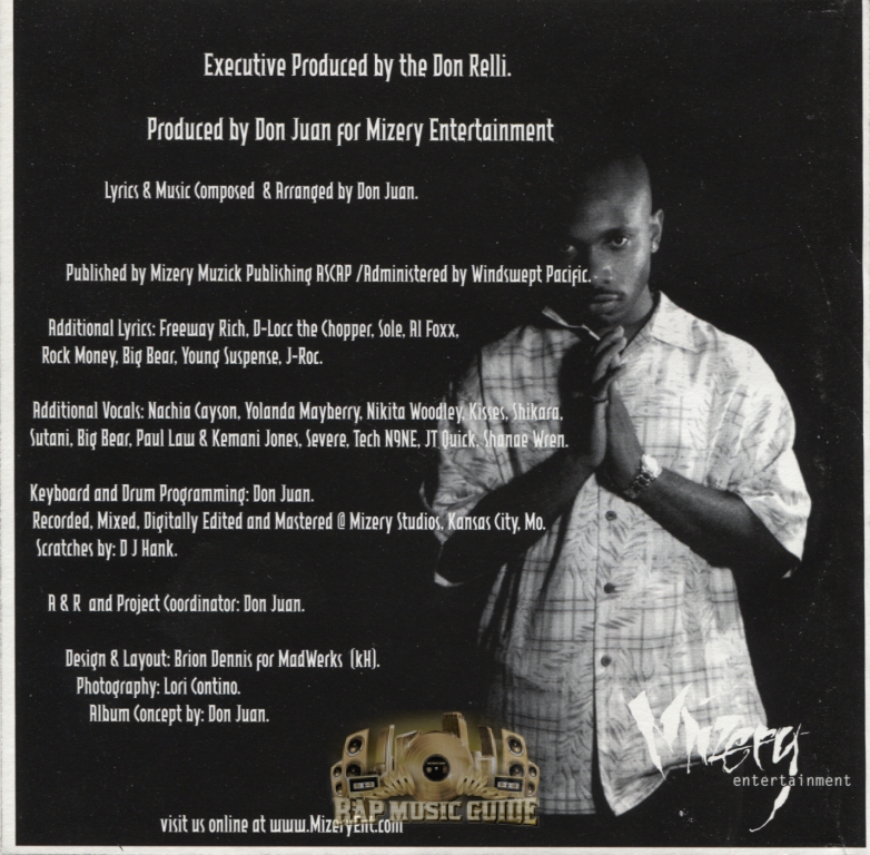 Don Juan - Mizery Won't Stop: CD | Rap Music Guide